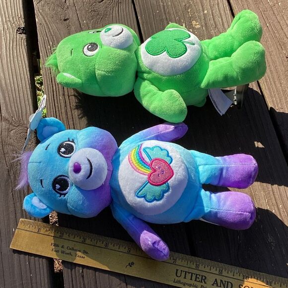 Care Bears Good Luck & Care-a-Lot 9–10” Plush Basic Fun 2022 (1 w/Tag) - Picture 5 of 5